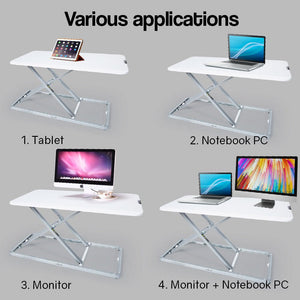 FORTIA Desk Riser Office Shelf Standup Sit Stand Height Standing Laptop Study