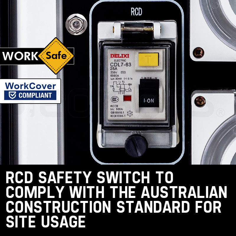 Portable Diesel Generator | 8.4kW Peak Power | Single Phase | Key Start | 460cc Engine | Commercial Use