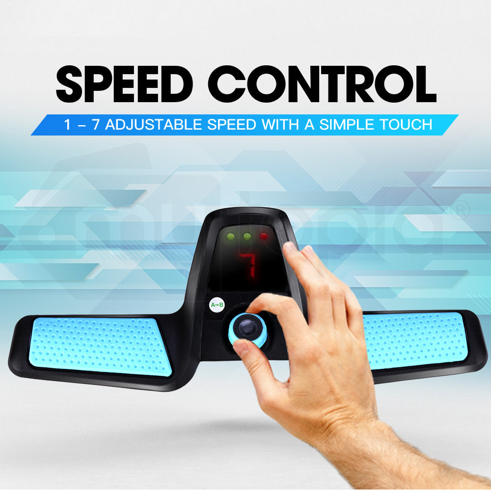 Golf Buggy Electric Trolley - Automatic Motorised Foldable Cart with LED by THOMSON (Black)