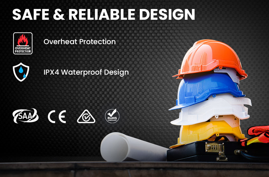 UNIMAC 2400W Electric Space Heater - Portable Small Fan Workshop Warehouse Blow Industrial Heating