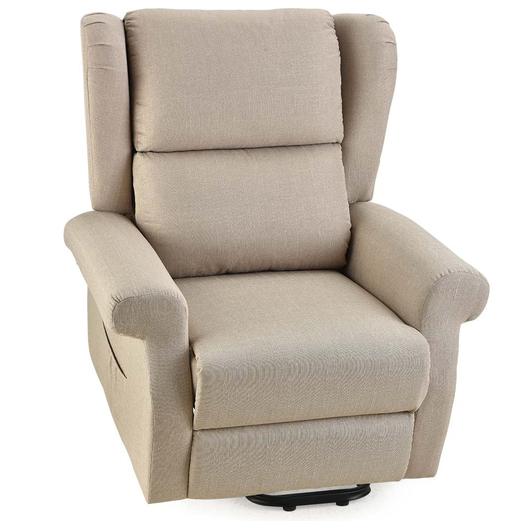 FORTIA Electric Recliner Lift Heat Chair for Elderly | Massage | Heat Therapy | Aged Care (Beige)
