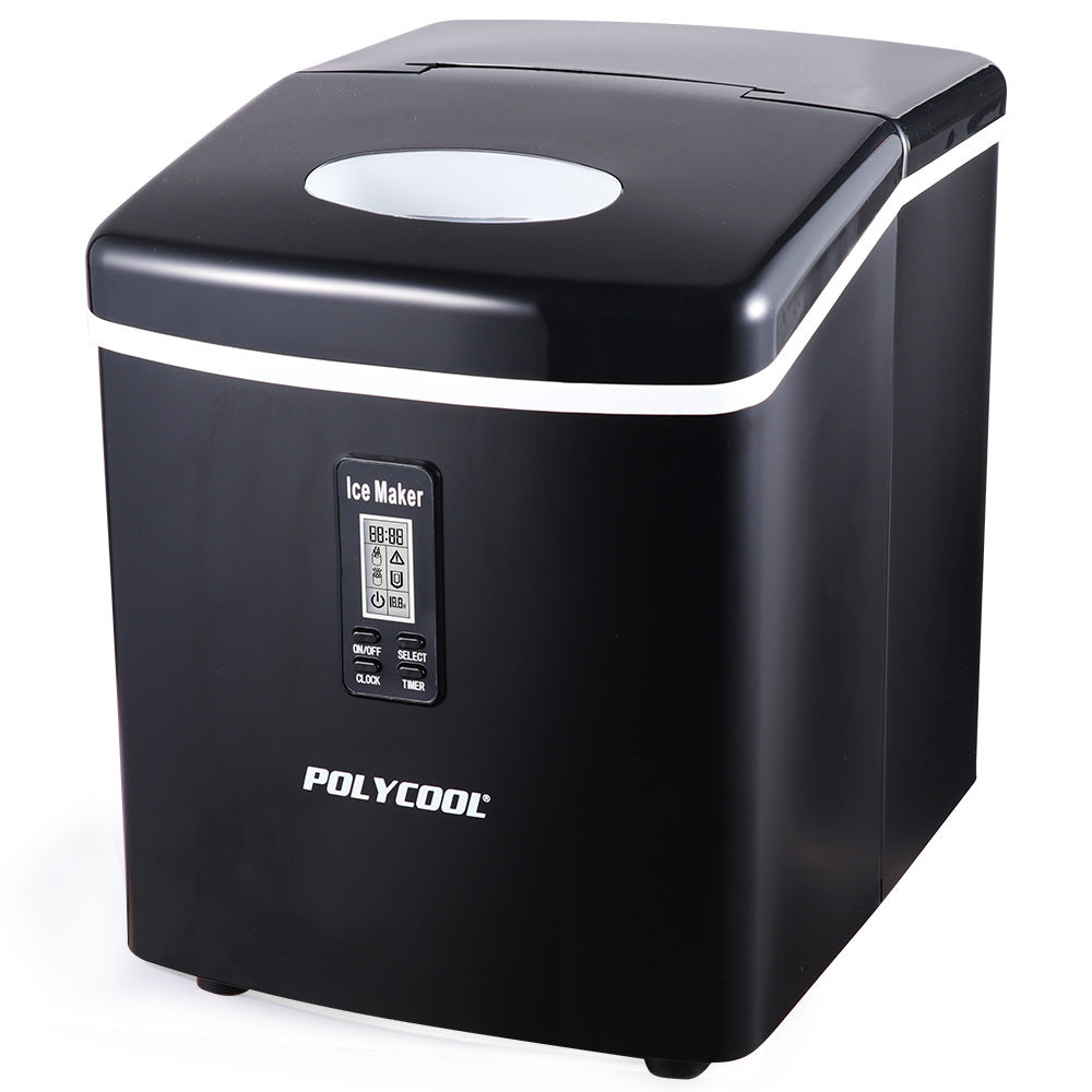 3.2L Portable Ice Cube Maker Machine Automatic with LCD Control Panel | Black
