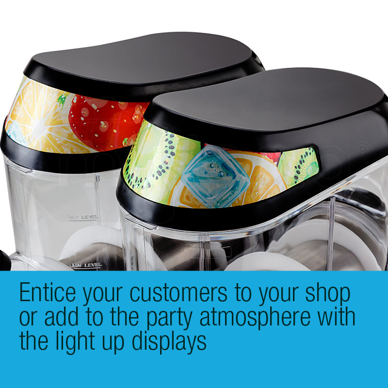 24L Slushie Machine 2 x 12L Commercial Granita Slush Maker Slurpee Slushy Juice