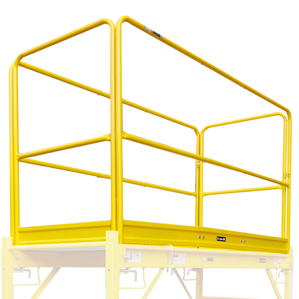 Safety Guard Rail for Adjustable Mobile Scaffold | BAUMR-AG