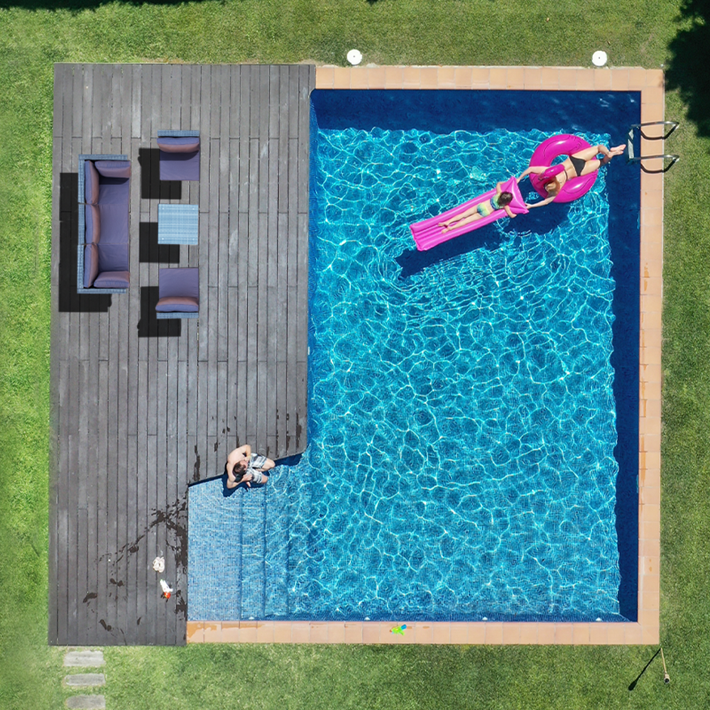 LONDON RATTAN 5 Seater Modular Outdoor Lounge Setting - incl. Coffee Table in Grey