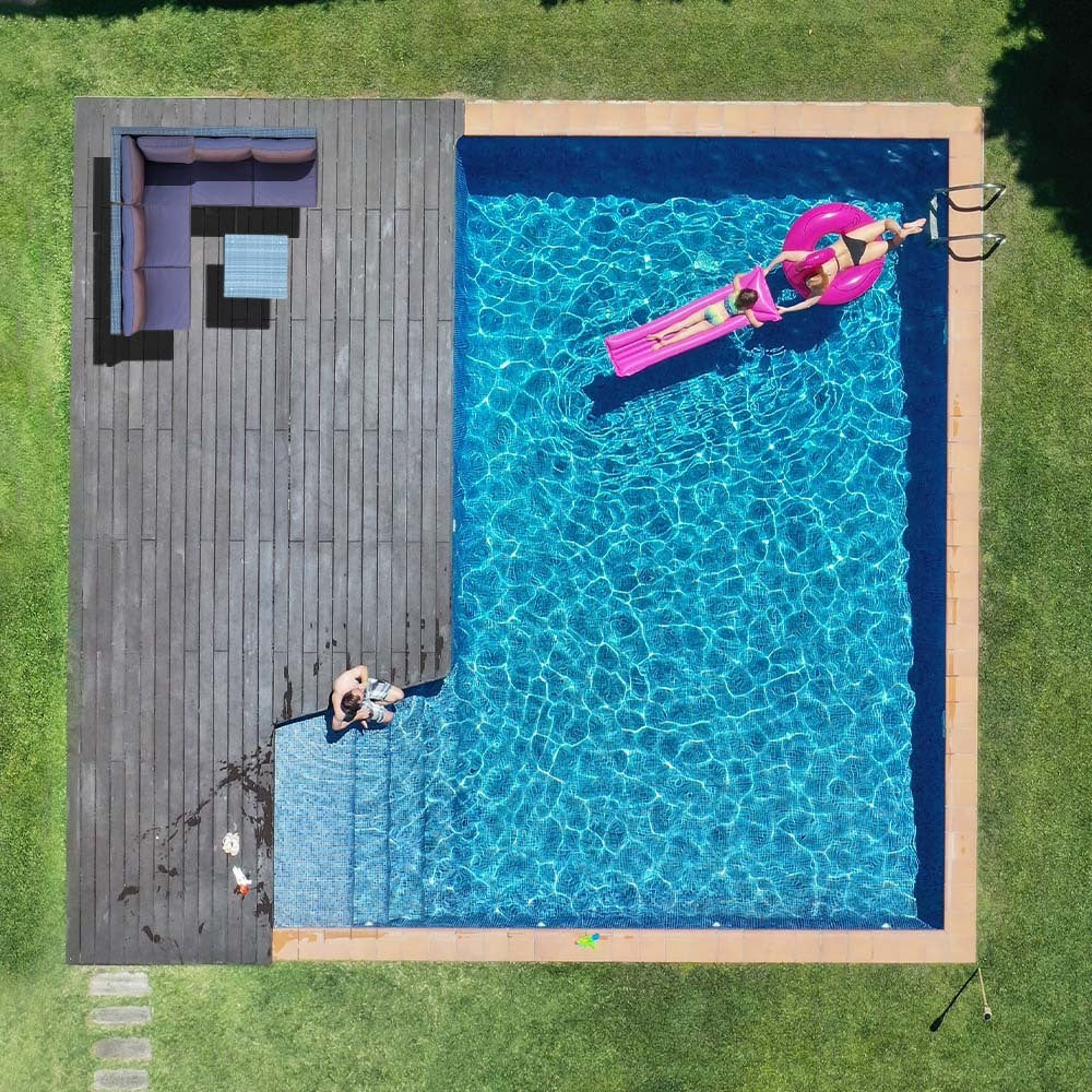 LONDON RATTAN 5 Seater Modular Outdoor Setting - incl. Coffee Table in Grey