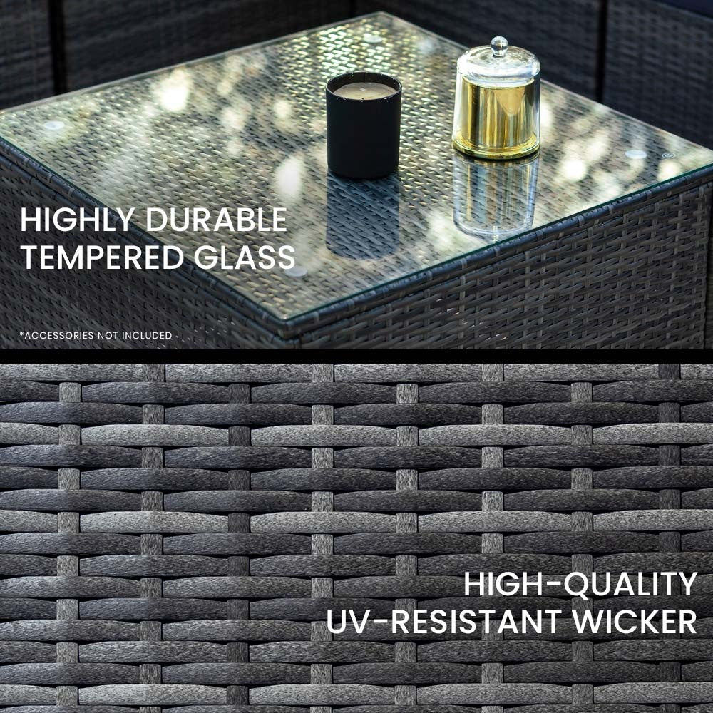 7 Piece Modular Outdoor Lounge Setting | LONDON RATTAN