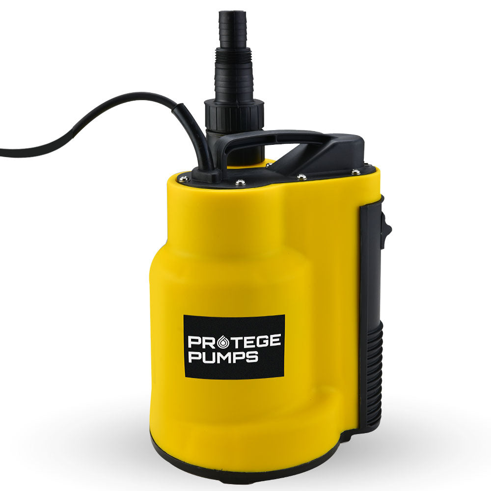 PROTEGE Tight Access Clean/Grey Water Submersible Sump Pump | Integrated Float Switch