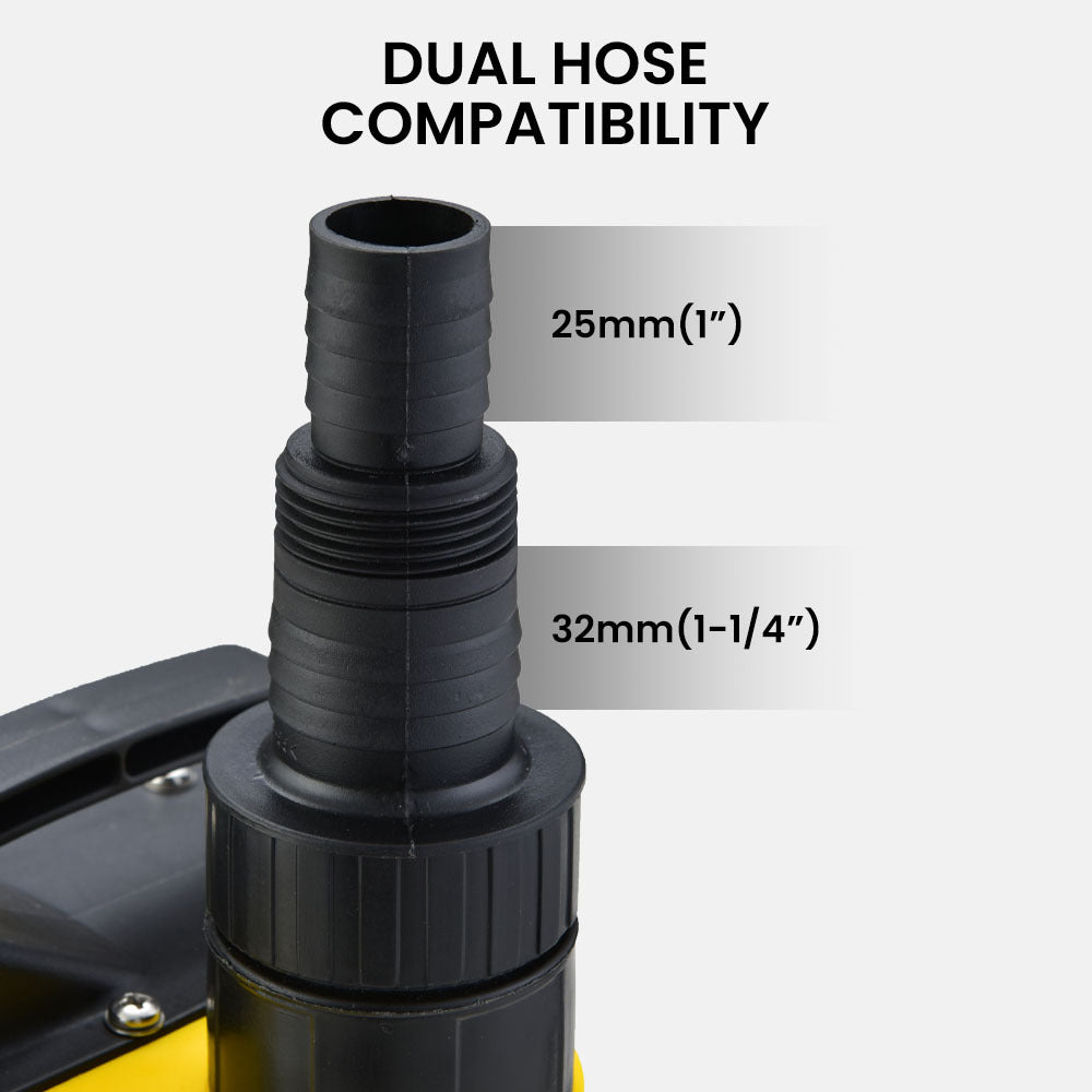 PROTEGE Tight Access Clean/Grey Water Submersible Sump Pump | Integrated Float Switch