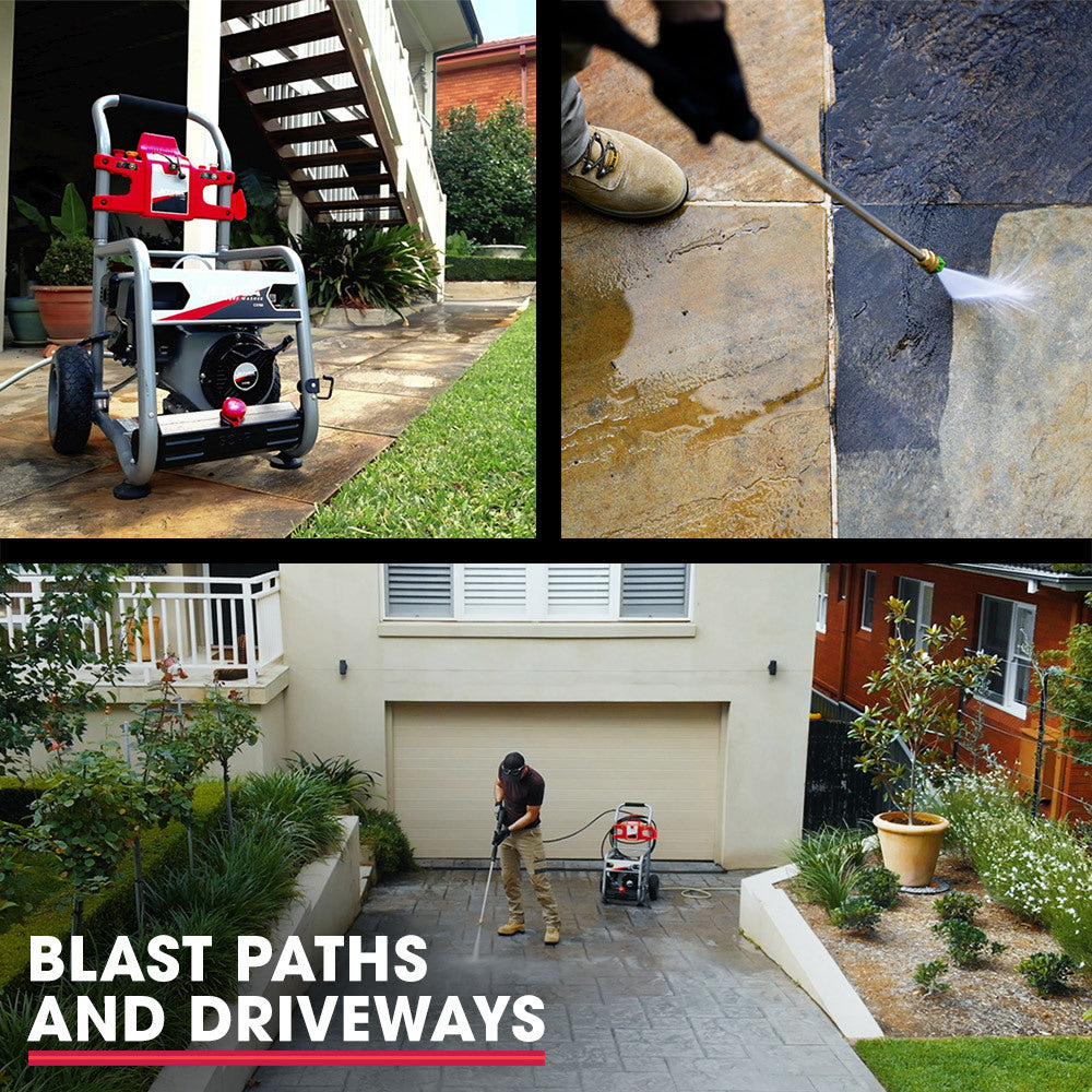 Jet-USA Petrol High Pressure Washer Cleaner | Power: 7HP | Pressure: 4800PSI | Water Spray Gun Gurney | 4-Stroke | Hose Length: 20M