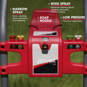 Jet-USA Petrol High Pressure Washer Cleaner | Power: 7HP | Pressure: 4800PSI | Water Spray Gun Gurney | 4-Stroke | Hose Length: 20M