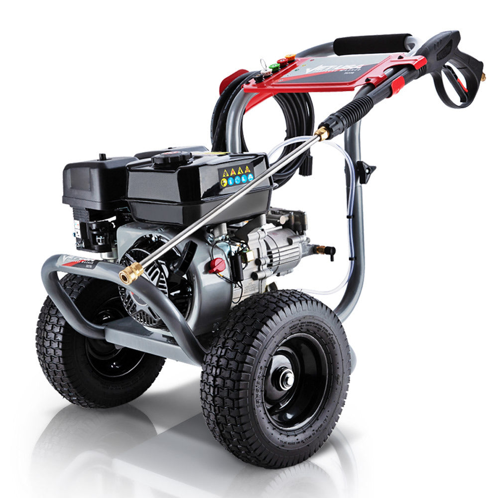 7HP 4800PSI Petrol High Pressure Washer, 4-Stroke Engine, Gun Water Cleaner Gurney, 9M Hose | Jet-USA