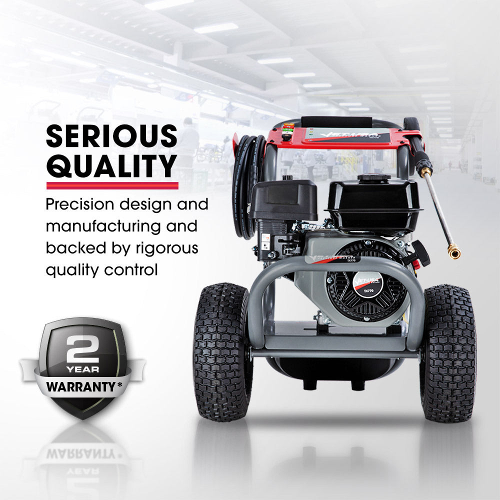 7HP 4800PSI Petrol High Pressure Washer, Gun Water Cleaner Gurney, 4-Stroke Engine, 30M Hose | Jet-USA