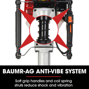 Baumr-AG 52cc 2-Stroke Petrol Post Driver | Carry Case & 2 Drive Sockets Included