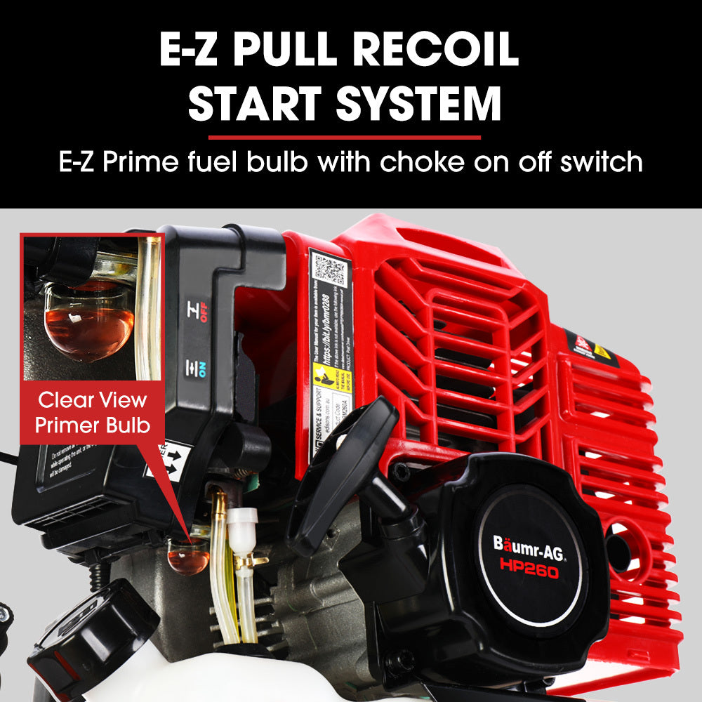 Baumr-AG 52cc 2-Stroke Petrol Post Driver | Carry Case & 2 Drive Sockets Included