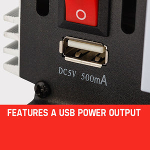 Pure Sine Wave Power Inverter - 1500W/3000W | 12V/240V | Caravan Boat CarPlug | GENPOWER