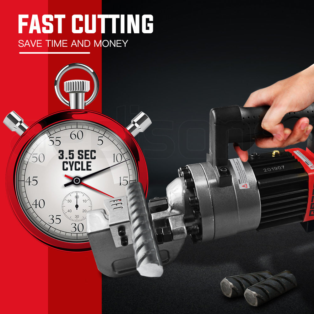 Baumr-AG 950W 22mm Rebar Cutter | Electric Hydraulic | Portable | Reo Bar