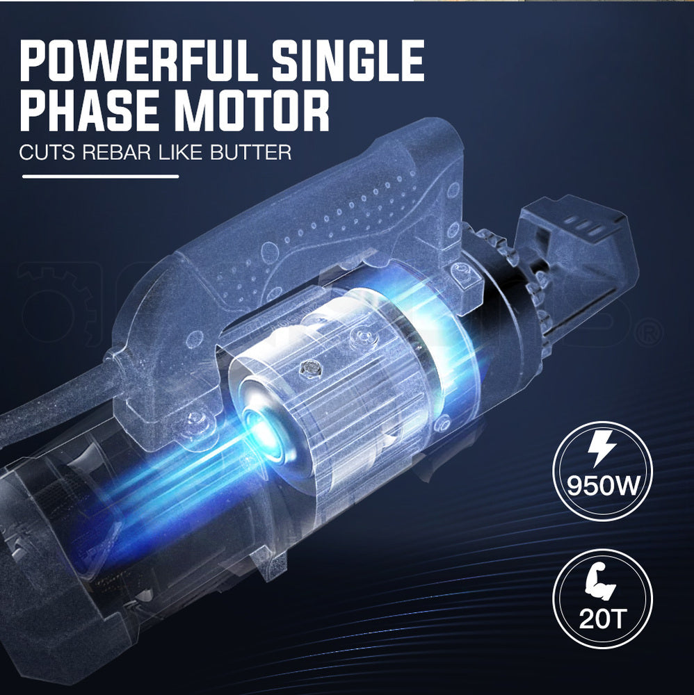 Baumr-AG 950W 22mm Rebar Cutter | Electric Hydraulic | Portable | Reo Bar
