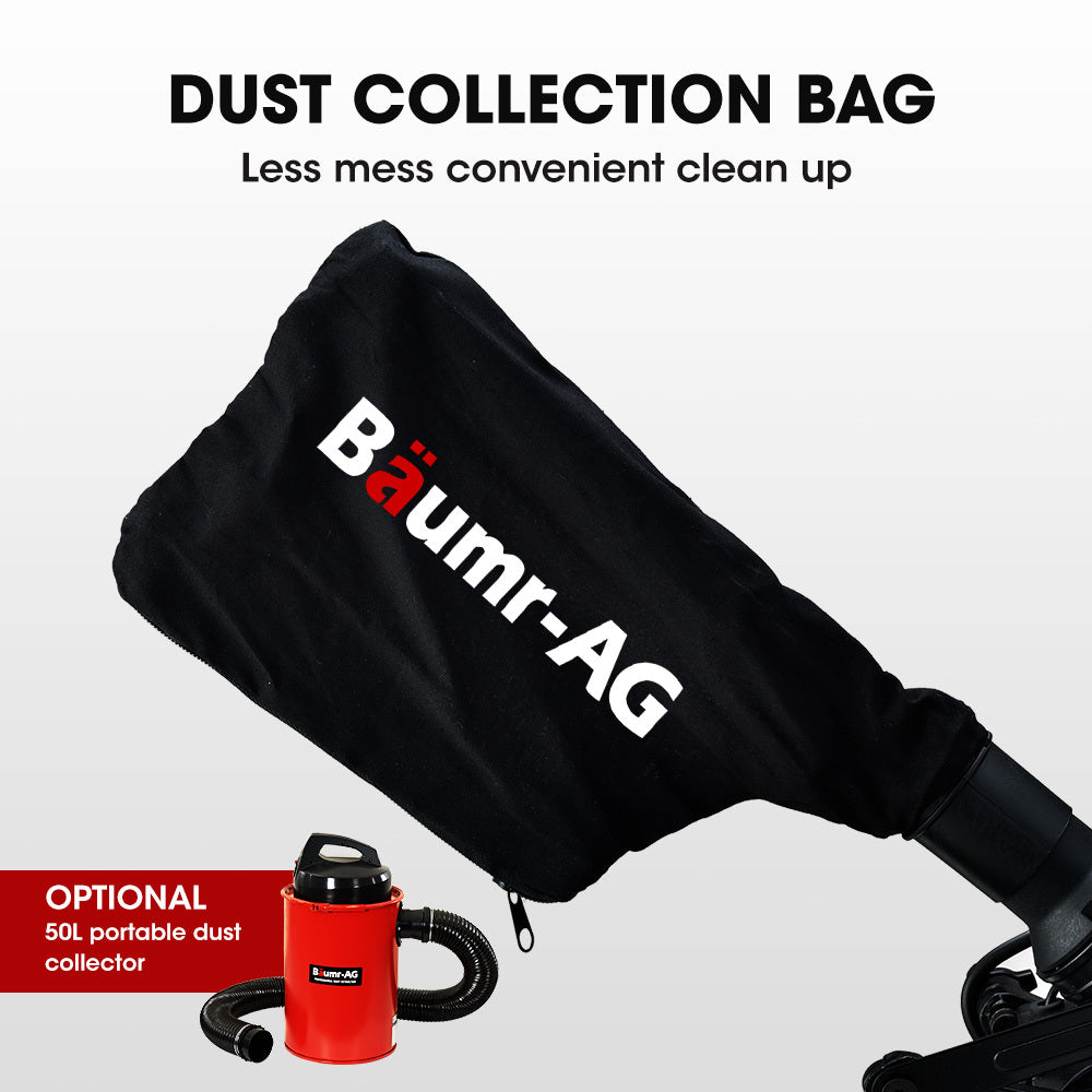 Baumr-AG 254mm Sliding Compound Dual Mitre Drop Saw | Adjustable Stand Combo