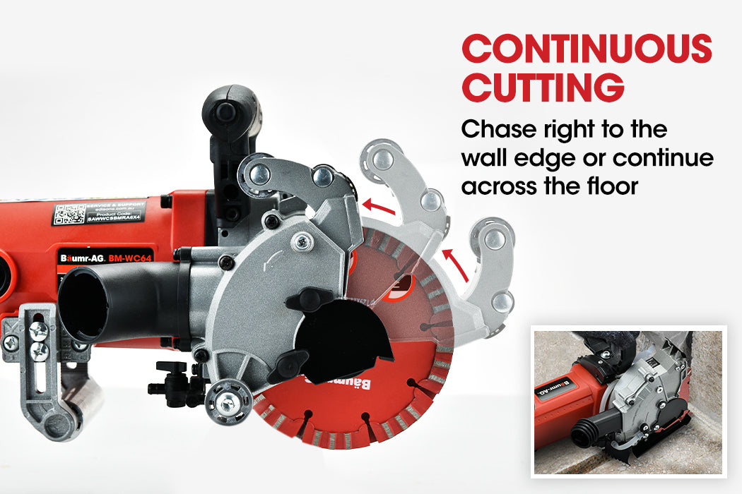 Wall Chaser Machine Concrete Chasing Tool Electric Brick Grinder Saw | Brand: BAUMR-AG