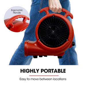 3-Speed Carpet Dryer Air Mover Blower Fan | 700CFM, Sealed Copper Motor, Poly Housing