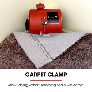 3-Speed Carpet Dryer Air Mover Blower Fan | 1300CFM, Sealed Copper Motor, Poly Housing