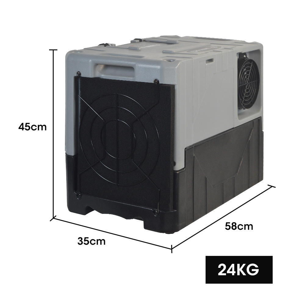 50L/day Commercial Air Dehumidifier for Mould | Portable, Stackable, LCD Display, Wheels