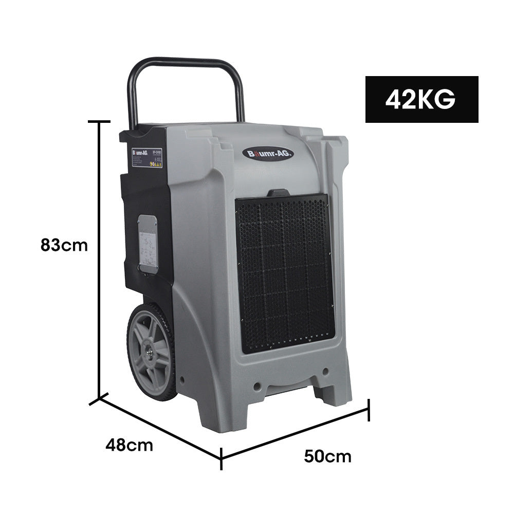 90L/day Commercial Air Dehumidifier for Mould | Portable, Stackable, LCD Display, Wheels
