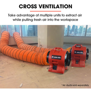 Baumr-AG 300mm Portable Air Blower Mover Axial Ventilation Extraction Fan