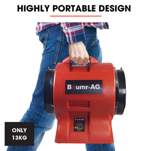 Baumr-AG 300mm Portable Air Blower Mover Axial Ventilation Extraction Fan