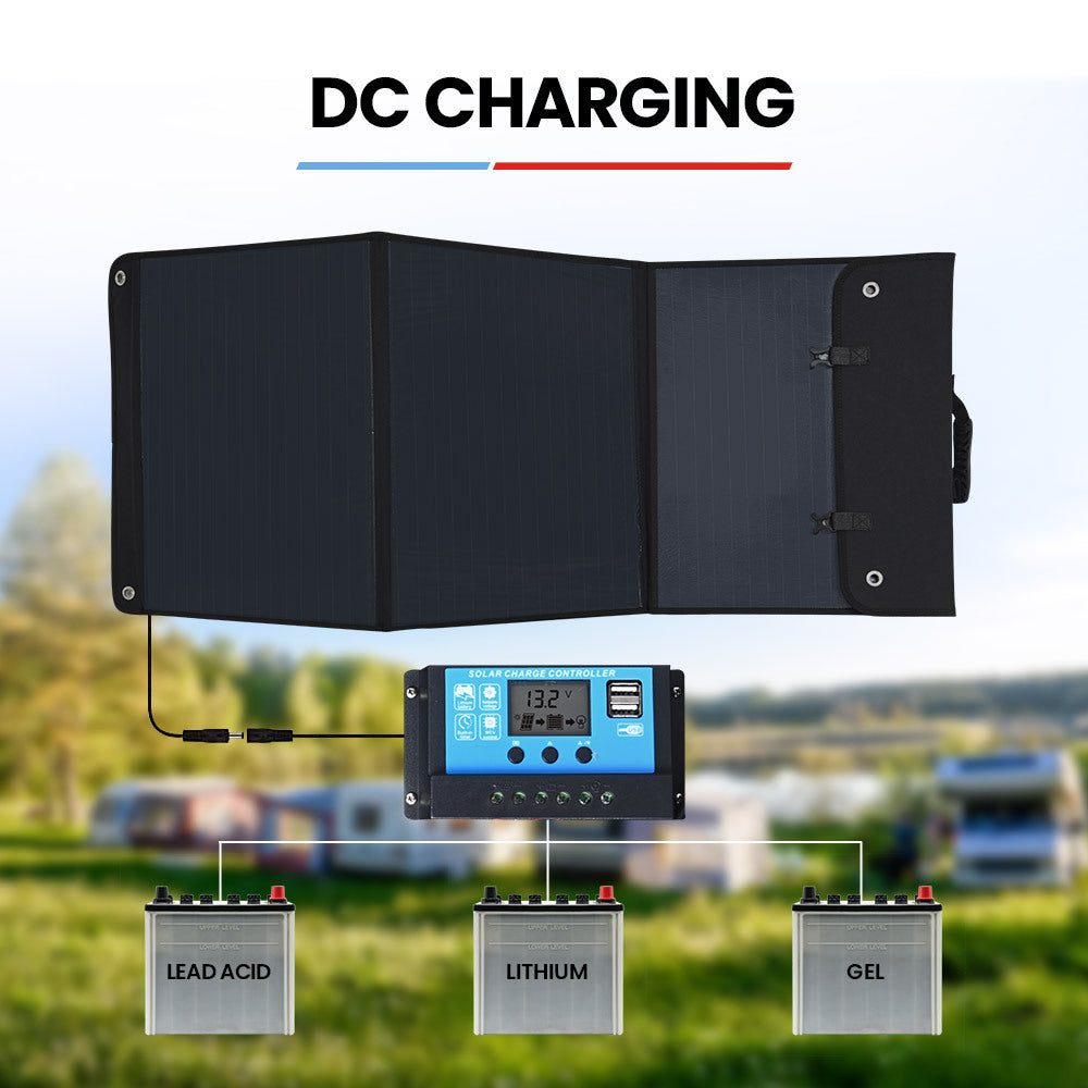 Portable USB Folding Solar Panel | Power: 100W | For Camping | Brand: GENPOWER