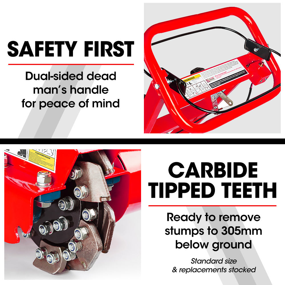 15HP Commercial Petrol Tree Stump Grinder