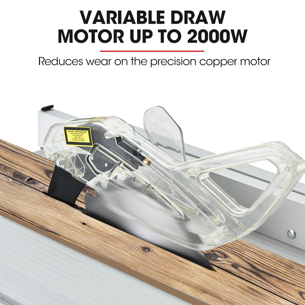 2000W 254mm Corded Table Saw with Stand | Extendable | Laser Guide