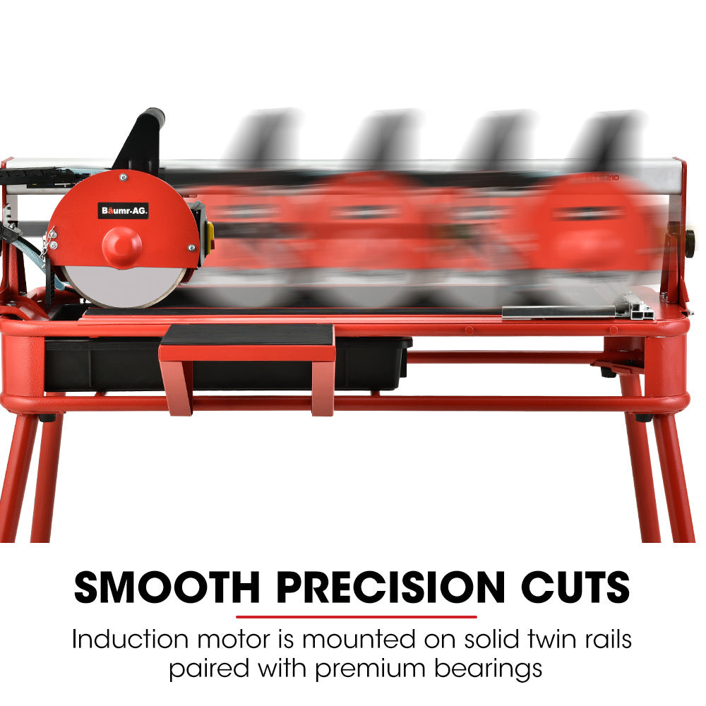 800W Electric Tile Saw Cutter with 200mm (8") Blade | 720mm Cutting Length | Side Extension Table