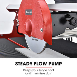 Electric Tile Saw Cutter | Power: 800W | Blade Size: 200mm (8") | Cutting Length: 620mm | Brand: BAUMR-AG