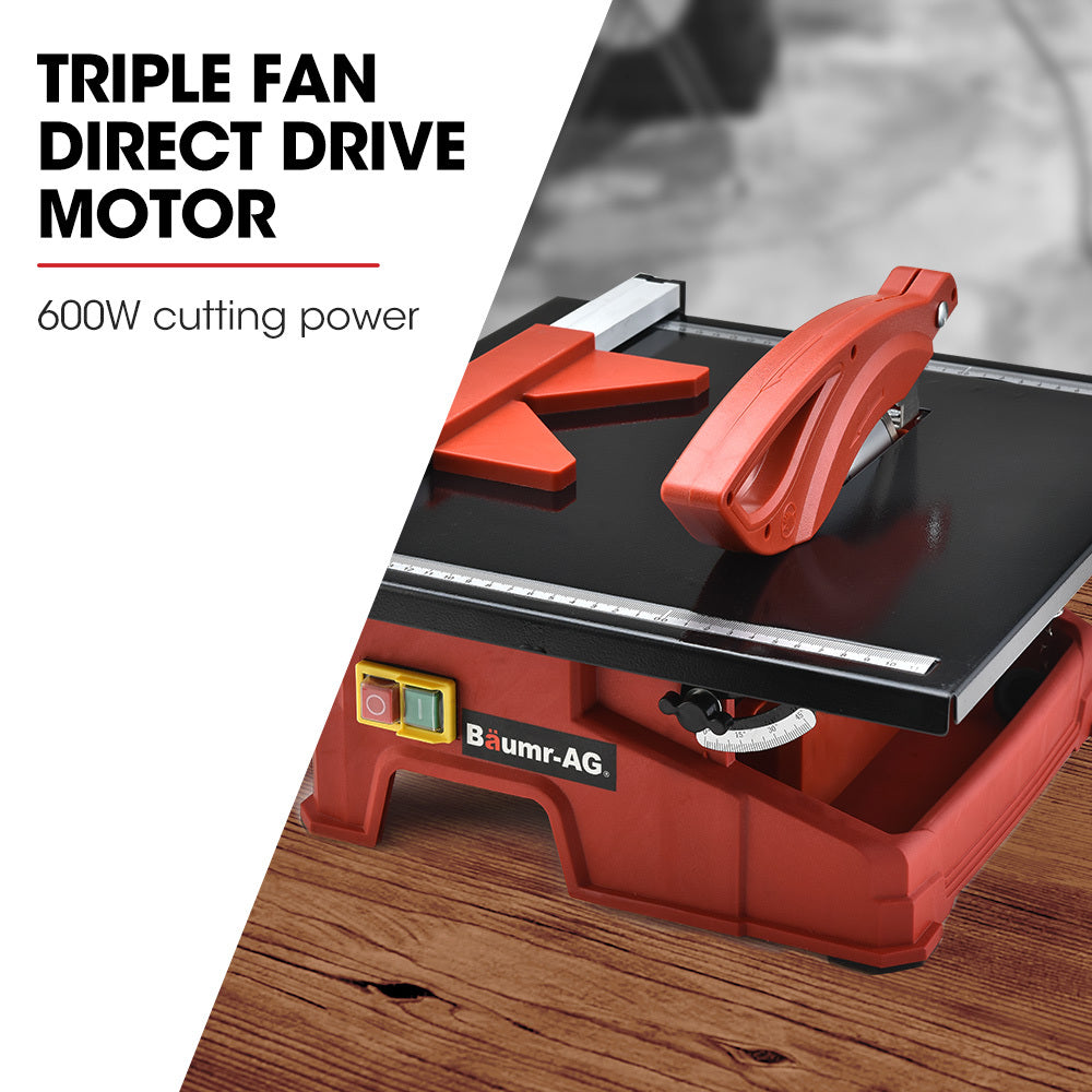 BAUMR-AG 600W Electric Tile Saw Cutter | 180mm (7") Blade