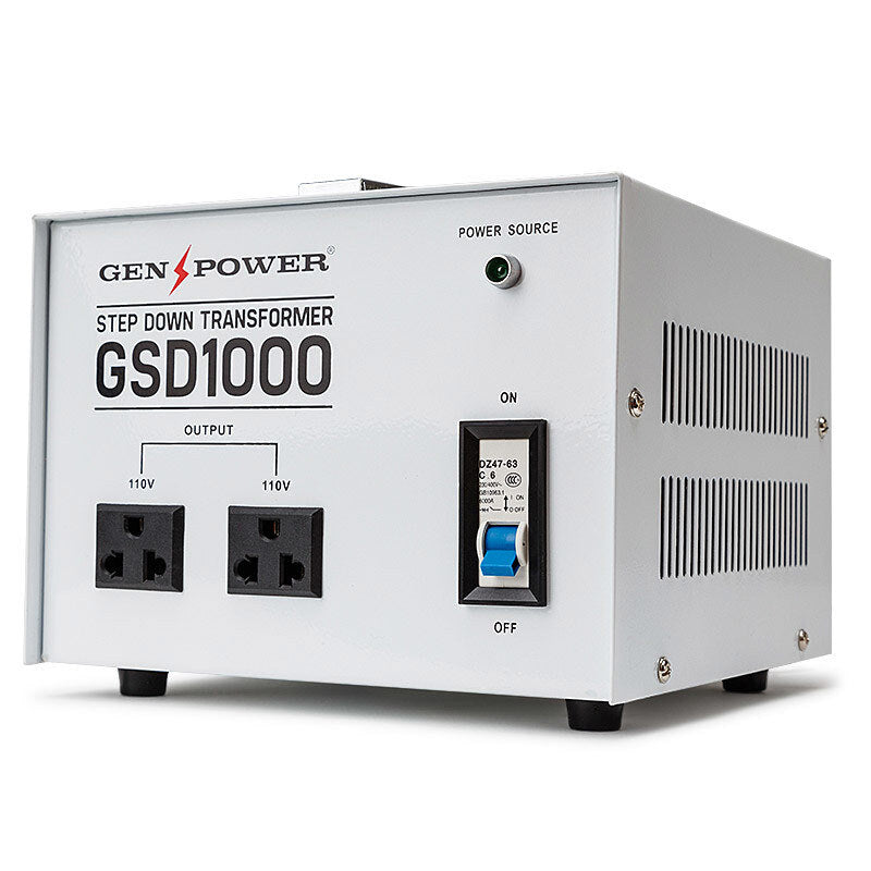 Step Down Transformer - 1000W | 240v-110v Stepdown Voltage Converter AU-US | GENPOWER