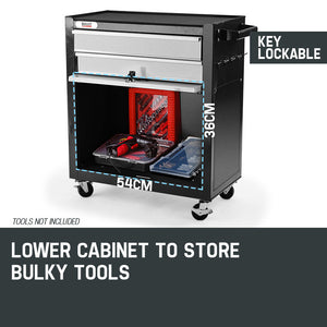 8 Drawer Tool Box Cabinet Chest | Storage Toolbox Garage Organiser Set | BULLET