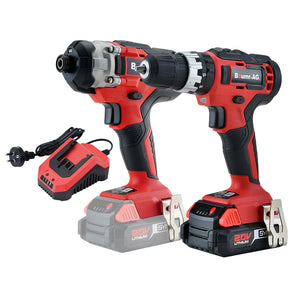BAUMR-AG 20V Cordless Drill and Impact Driver Combo Kit | SYNC Battery & Charger