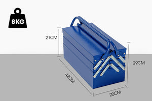 Tool Kit Box Set | 118pc | Metal Spanner Organizer Socket | Household Toolbox