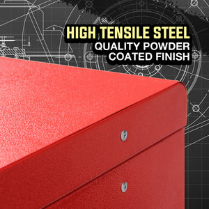 478 Piece Tool Box Chest Kit | Storage Cabinet Set Drawers With Tools | RED | BULLET