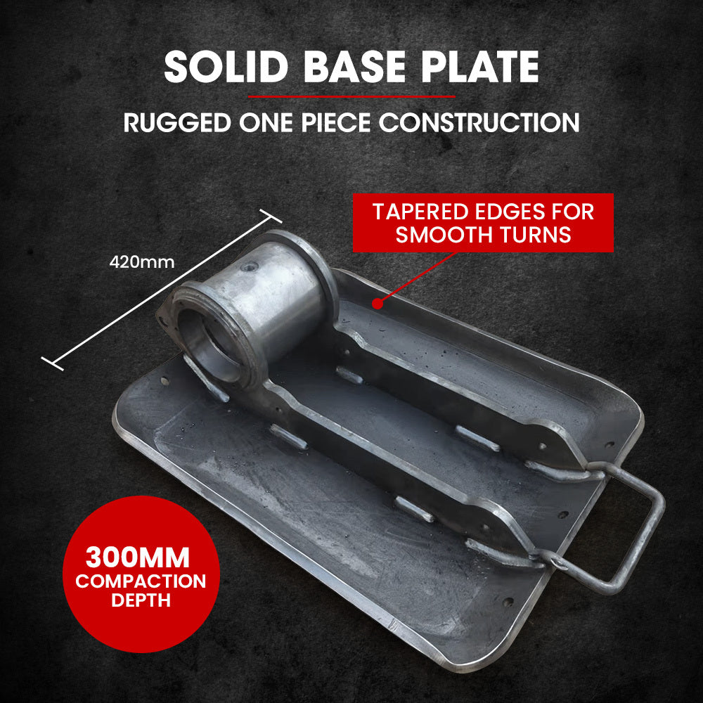 94kg Plate Compactor | 420x540mm | Sprinkler System | Paver Pad