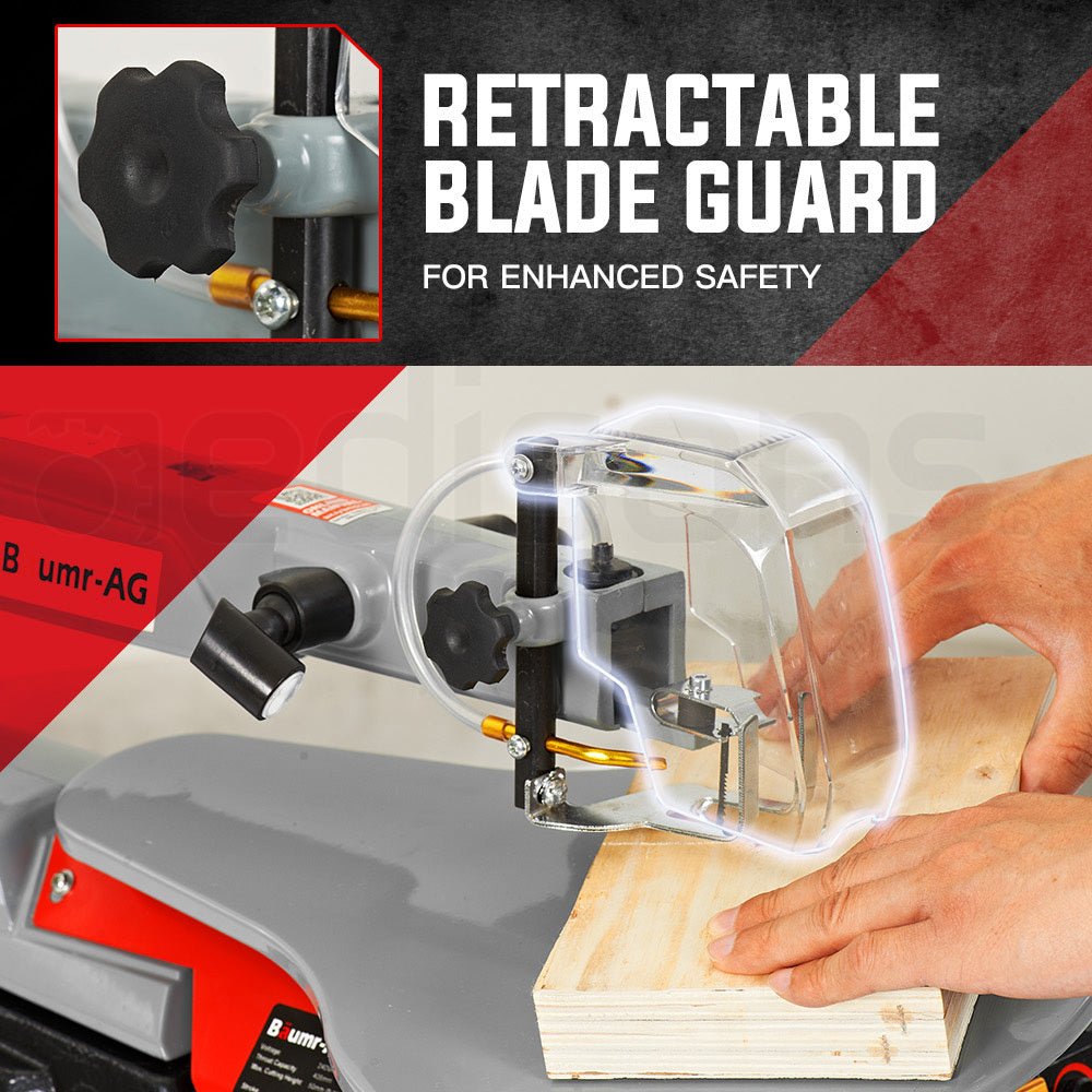 Baumr-AG SS16 16 120W Variable Speed Scroll Saw Tool Electric Dual Lamps