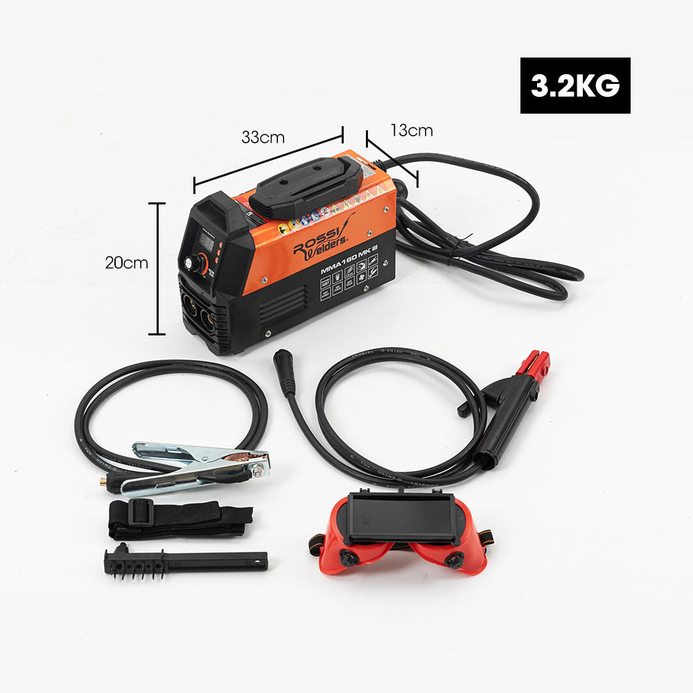 Portable Inverter Arc MMA Stick Welder | Power: 160 Amp | Brand: ROSSI