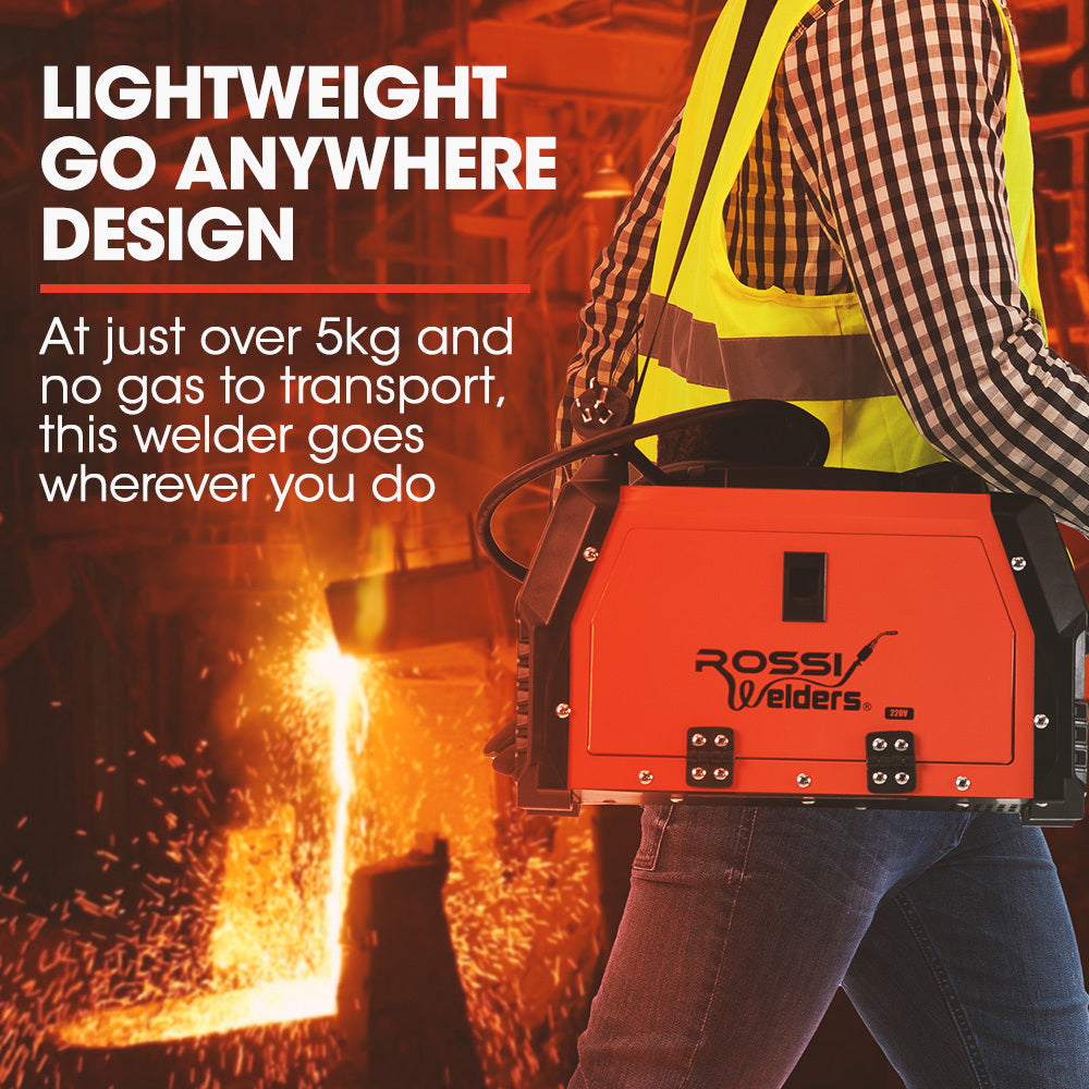 Portable Inverter MMA MAG Gasless Lift-Arc Welder | Power: 120 Amp | Brand: ROSSI