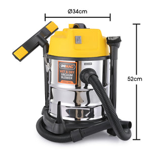 Wet and Dry Vacuum Cleaner 20L 1400W with Blower | Car Workshop Carpet