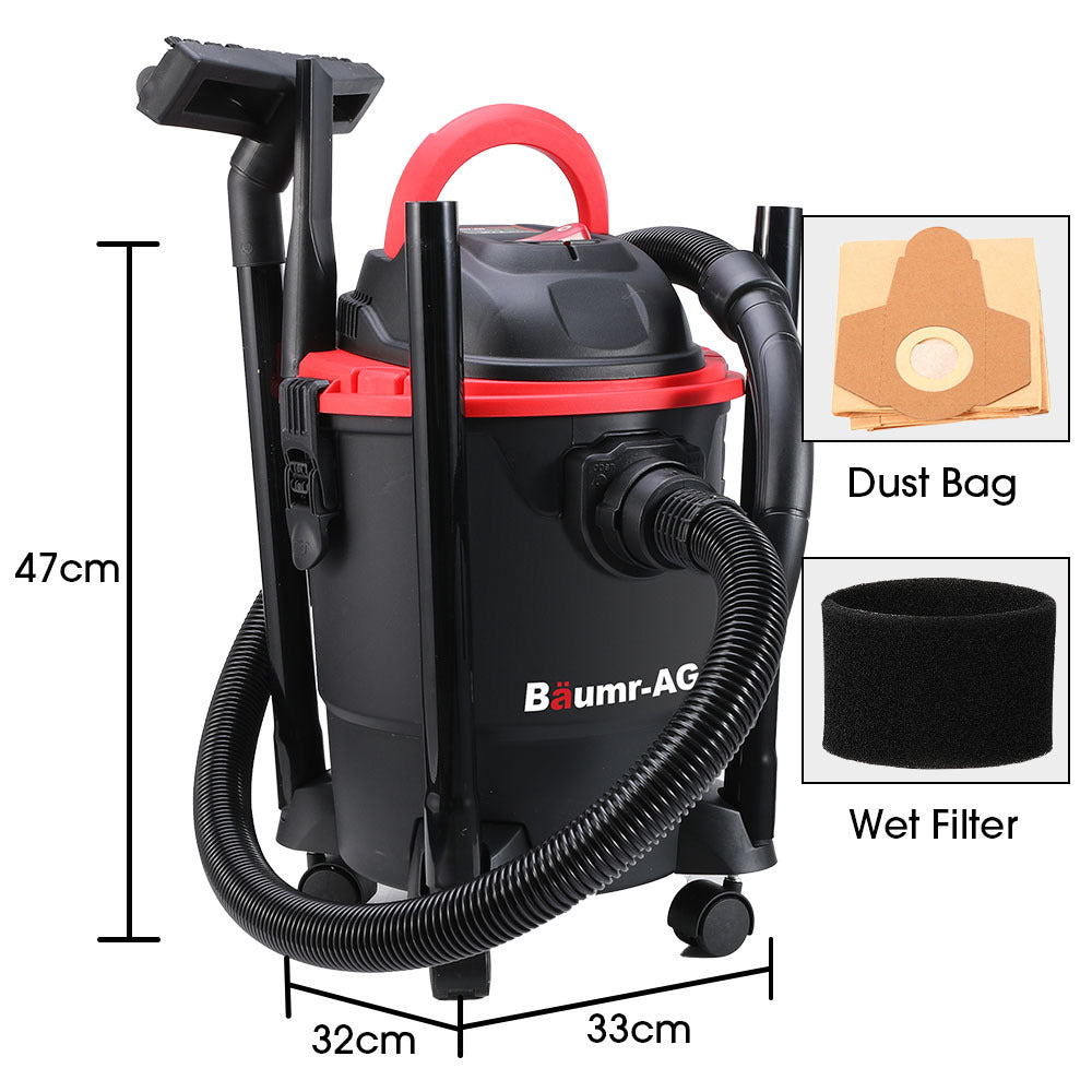 Wet and Dry Vacuum Cleaner 20L 1200W with Blower | Car Workshop Carpet