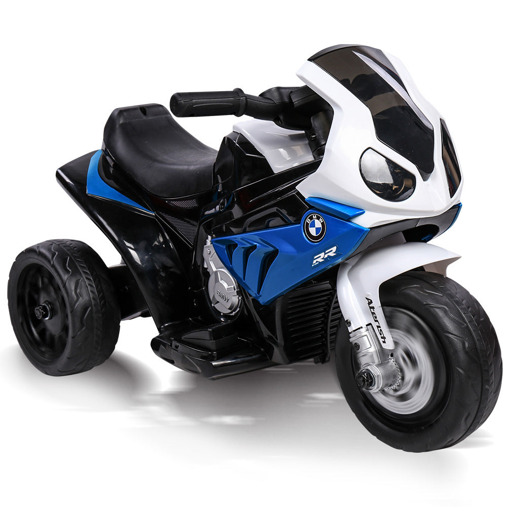 Rovo Kids BMW S1000RR Ride-On Motorbike with Battery and Charger (Blue)