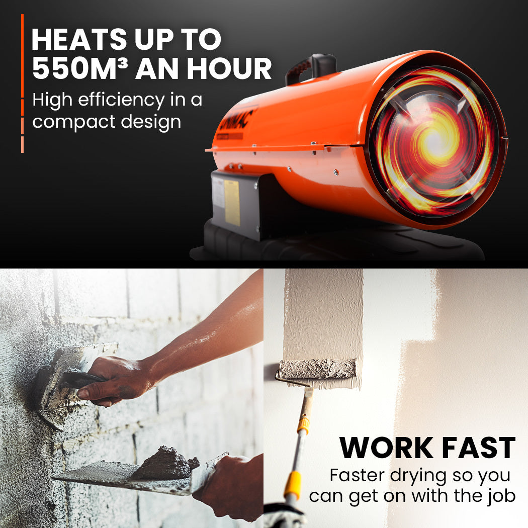 Unimac Portable Industrial Diesel Indirect Forced Air Space Heater 20KW