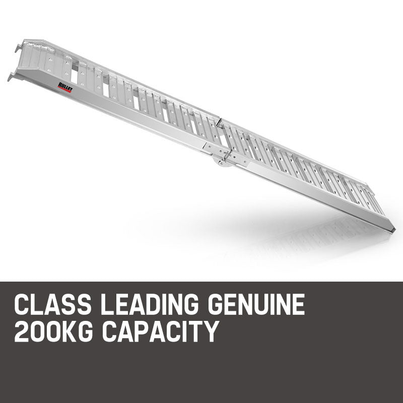 1.8m Aluminium Folding Loading Traction Ramp, 200kg capacity